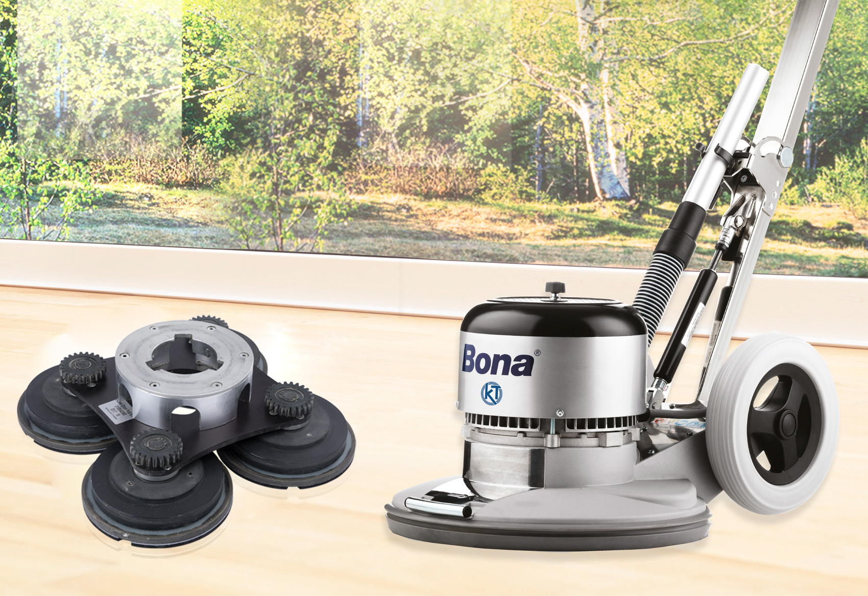 PowerDrive is compatible with Bona FlexiSand for a smooth even finish